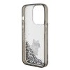 Etui Karl Lagerfeld do iPhone 15 Pro Liquid Glitter – Choupette – Przezroczyste